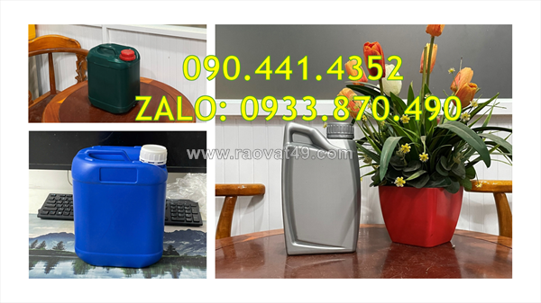 Bán can nhựa 0.5 lít tròn, can nhựa 1 lít trong, can nhựa 2 lít tròn, can nhựa 5 lít vuông