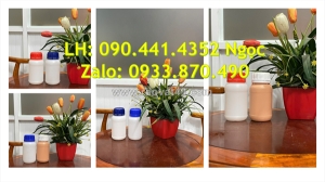 Bán chai nhựa 500ml vuông, chai nhựa 1 lít trơn đựng hóa chất