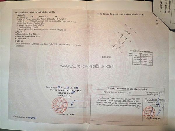 Bán đất đường n15 khu tái định cư long sơn, p.long bình, quận 9, tp thủ đức 99m2 4,7 tỷ