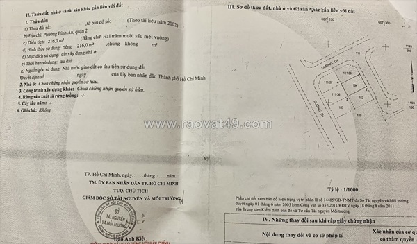 Bán đất nền villa khu kdc him lam lương định của thủ đức, dt 12xm