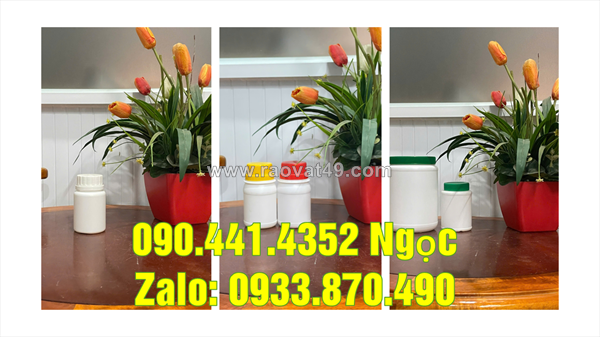 Bán hủ nhựa 0.5 ký nắp vặn, hủ nhựa 1 ký vuông đựng sơn