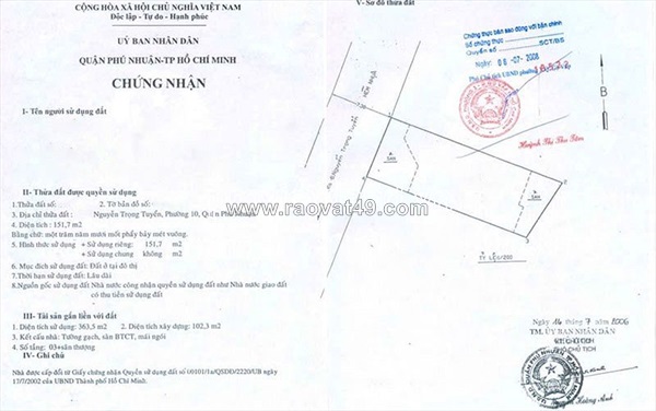 Bán nhà nguyễn trọng tuyển, phú nhuận, 151m², 1 trệt 2 lầu,  vị trí đắc địa, dân trí cao