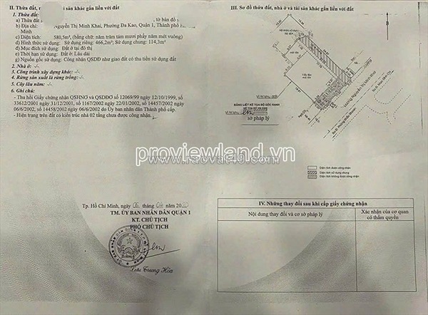 Bán nhà phố mặt tiền nguyễn thị minh khai quận 1, 2 lầu, diện tích 580m2, 420 tỷ