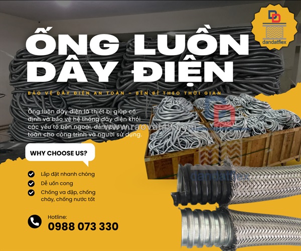 Bán ống luồn dây điện pvc, ống ruột gà chống cháy – giá rẻ – đủ size