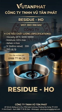 Bán residue ho (heavy oil)