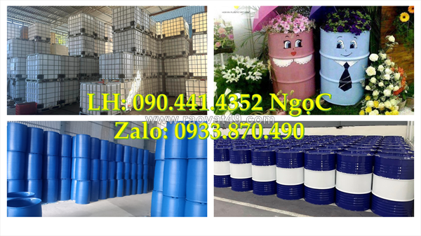 Bán thùng phuy nhựa 100 lít, thùng phuy nhựa 120l lưu trữ hóa chất, thùng phuy nhựa 220l xuất khẩu