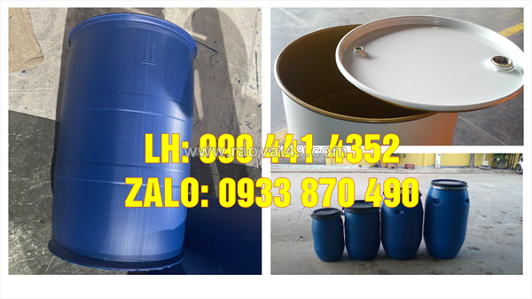 Bán thùng phuy nhựa 220 lít nắp kín, thùng phuy nhựa 120 lít đựng chất lỏng hóa học