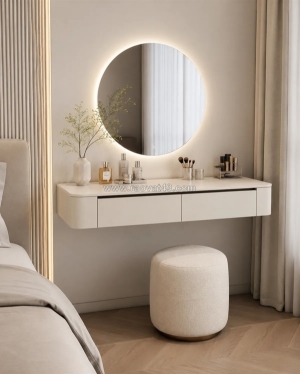 Bàn trang điểm đẹp cho phòng ngủ: mẫu mới, kích thước & báo giá