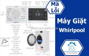 Bảng mã lỗi máy giặt whirlpool - cách nhận biết và xử lý hiệu quả