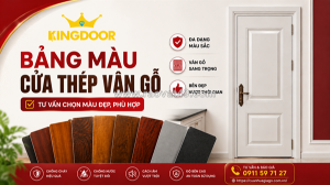 Bảng màu cửa thép vân gỗ | tư vấn chọn màu đẹp, phù hợp