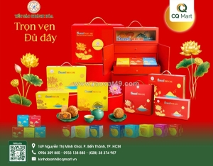 Bánh trung thu yến sào khánh hòa - hộp h4/200 2c2m
