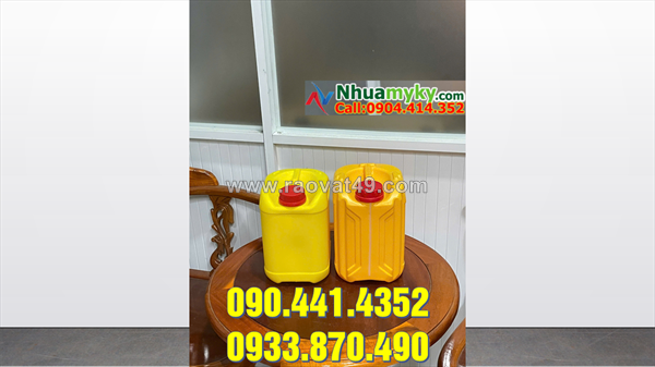 Báo giá can nhựa 2 lít đựng dầu, can nhựa 5 lít vuông đựng nhớt