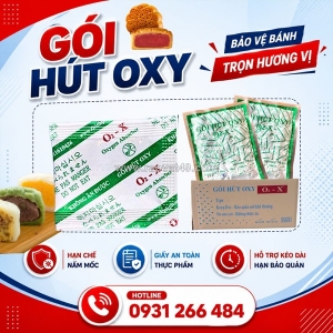 Bảo quản chống mốc bánh trung thu bằng gói hút oxy