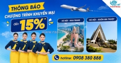 Bay mùa hè thả ga với ưu đãi hấp dẫn từ vietravel airlines