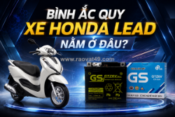 Bình ắc quy xe honda lead nằm ở đâu