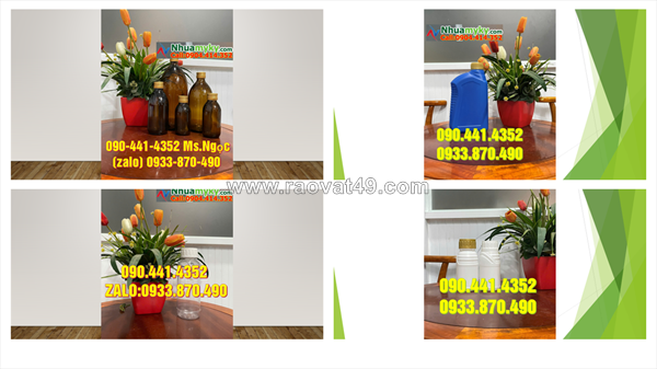 Bình nhựa 1 lít đựng hóa chất chống uv, chai nhựa 0.5 lít đựng hóa chất sinh khí