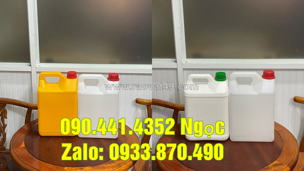 Bình nhựa 500ml đựng thuốc tẩy đậm đặc, can nhựa 1 lít tròn, can 2 lít đựng dung dịch