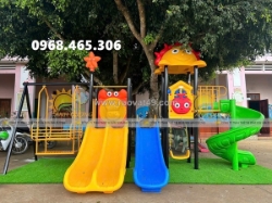 Bộ cầu trượt xích đu trẻ em nhập khẩu