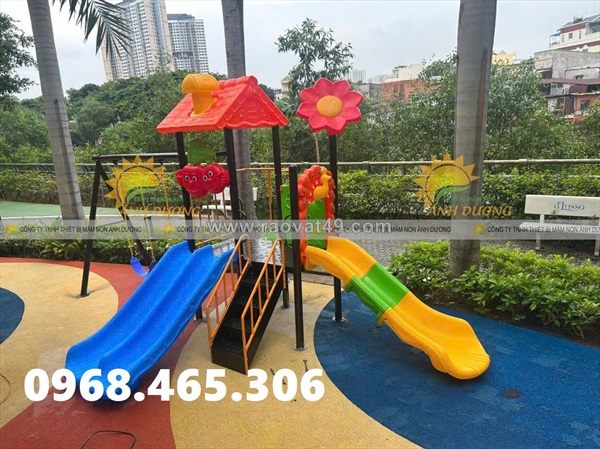Bộ cầu trượt xích đu trẻ em nhập khẩu