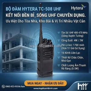 Bộ đàm hytera tc-508 uhf