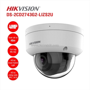 Camera ip hikvision ds-2cd2743g2-lizs2u/hun – giám sát thông minh 4mp, zoom tự động, nhận diện người và phương tiện