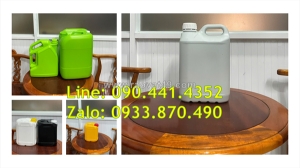 Can nhựa 0,5 lít đựng hóa chất sinh khí, can 1 lít nắp garenti thoát khí