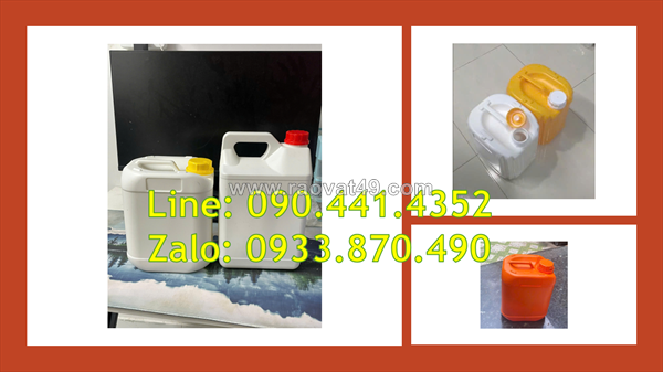 Can nhựa 0,5 lít đựng hóa chất sinh khí, can 1 lít nắp garenti thoát khí