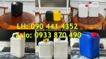 Can nhựa 1 lít đựng tinh dầu dưỡng tóc, can 2 lít đựng hương liệu dược phẩm, can nhựa 5 lít đựng chất bảo quản