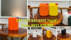 Can nhựa 1 lít tròn, can nhựa 2 lít đựng hcl đậm đặc, can nhựa 5 lít đựng axit nồng độ mạnh