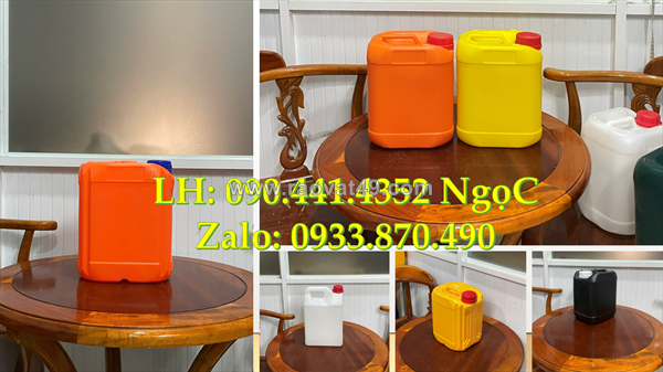 Can nhựa 1 lít tròn, can nhựa 2 lít đựng hcl đậm đặc, can nhựa 5 lít đựng axit nồng độ mạnh