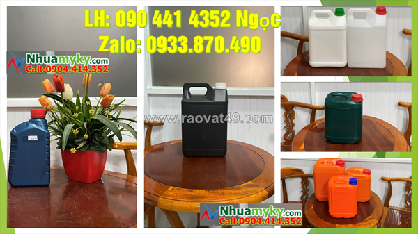 Can nhựa 10 lít, can 20 lít vuông, can nhựa 22 lít đựng hóa chất