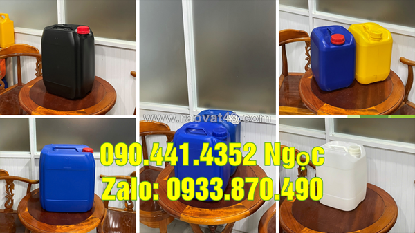 Can nhựa 10 lít đựng thuốc trừ sâu, can nhựa vuông 20 lít đựng hóa chất y tế