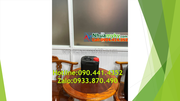 Can nhựa 2 lít màu đen, can 1 lít đựng dầu dừa, can 5 lít vuông đựng hương liệu