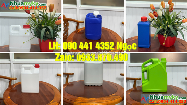 Can nhựa 20 lít đựng mẫu hóa chất thí nghiệm, can nhựa 25 lít đựng axit vô cơ