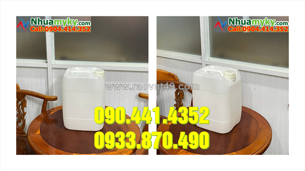Can nhựa 24 lít đựng chất khử trùng nước, can nhựa 25 lít đựng chất diệt khuẩn