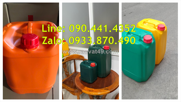 Can nhựa 24 lít tại gò vấp, can nhựa 25 lít đựng hóa chất công trình