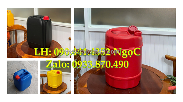 Can nhựa 25 lít đựng chất làm sáng bề mặt, thùng nhựa 20 lít đựng chất làm nhám, chất làm bóng