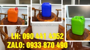 Can nhựa 25 lít đựng hóa chất có sinh khí mua ở đâu? tìm can nhựa 20 lít vuông 1kg đựng hóa chất