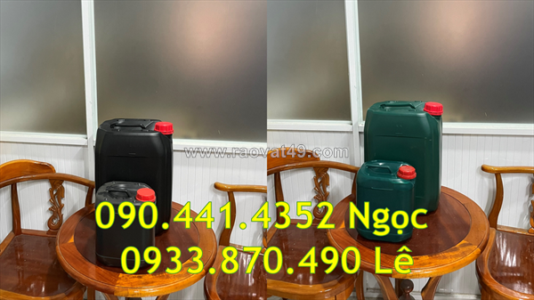 Can nhựa 30 lít đựng dầu mỡ, can nhựa 25 lít đựng kiềm, can nhựa 30 lít chứa axit hỗn hợp
