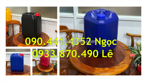 Can nhựa 30 lít đựng dầu mỡ, can nhựa 25 lít đựng kiềm, can nhựa 30 lít chứa axit hỗn hợp