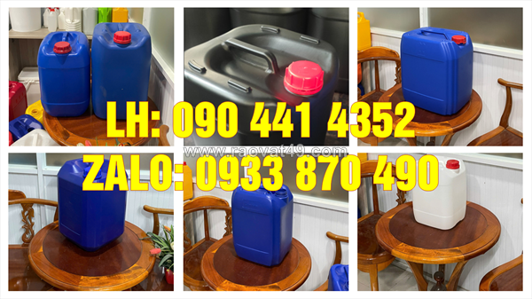 Can nhựa 30 lít đựng mực in ấn, can nhựa 25 lít đựng phân bón, can 20 lít đựng vi sinh