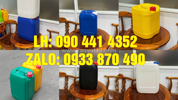 Can nhựa 30 lít đựng mực in ấn, can nhựa 25 lít đựng phân bón, can 20 lít đựng vi sinh