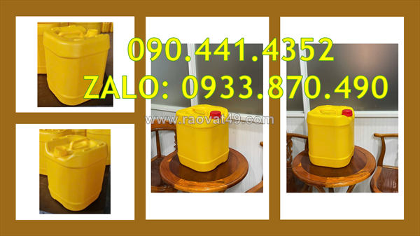 Can nhựa 30 lít đựng nguyên liệu lưu trữ, can nhựa 25l vuông đựng nhiên liệu tích trữ