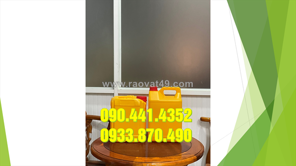 Can nhựa 5 lít đựng axit nhóm sinh khí, can nhựa 5l vuông mẫu mới, siêu dày