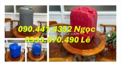 Can nhựa đựng 22 lít vuông dày, thùng nhựa 24 lít đựng cồn, can nhựa 25 lít đựng oxy già