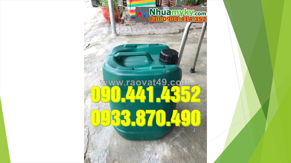 Can nhựa đựng chất lỏng 25 lít, thùng nhựa 24 lít đựng dầu, can nhựa 22 lít công nghiệp