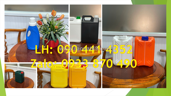 Can nhựa đựng mỹ phẩm 500ml nắp ấn, can nhựa 1 lít đựng chất làm sạch bóng bề mặt