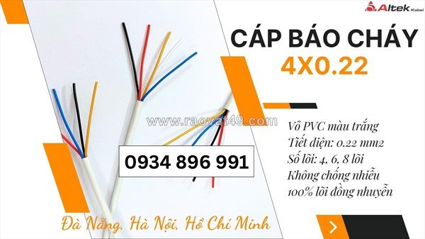 Cáp báo cháy 4 lõi altek kabel toàn quốc – hàng sẵn kho hà nội, đà nẵng, tp.hcm