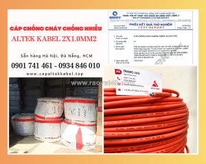 Cáp báo cháy chống cháy chống nhiễu 2x1.0 altek kabel giá tốt - sẵn hàng hà nội, đà nẵng, sài gòn