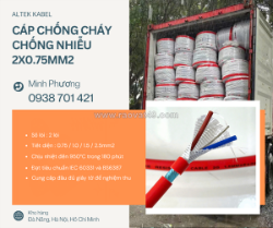 Cáp chống cháy chống nhiễu 2x0.75mm² – lựa chọn an toàn cho hệ thống pccc huế